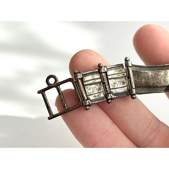 Silpada Designs Sterling T1749 Hand Wrought Vintage Wristwatch - 28mm - WORKS! - Picture 12 of 14